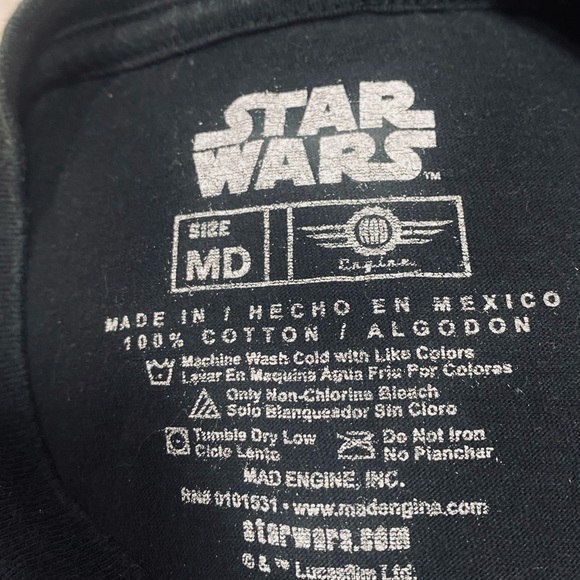 Star Wars The Force Awakens Storm Trooper Mad Engine Short Sleeve T-shirt SIZE M - Picture 8 of 9